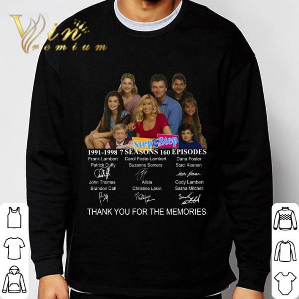 Step by Step 1991-1998 signatures thank you for the memories shirt