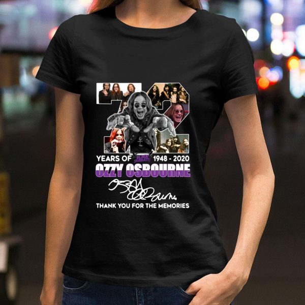Hot 72 years of Black Sabbath 1948-2020 Ozzy Osbourne signature shirt