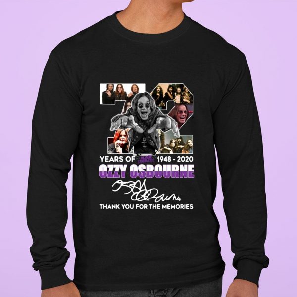 Hot 72 years of Black Sabbath 1948-2020 Ozzy Osbourne signature shirt