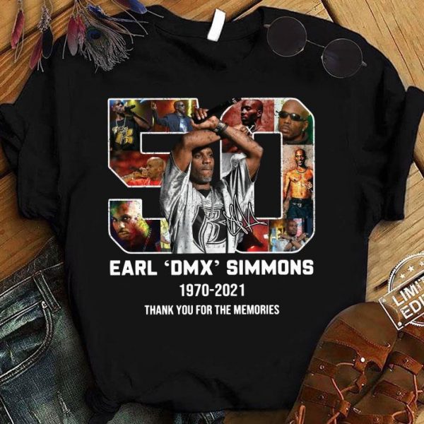 Official Earl DMX Simmons 1970-2021 Signature Thank You For The Memories shirt