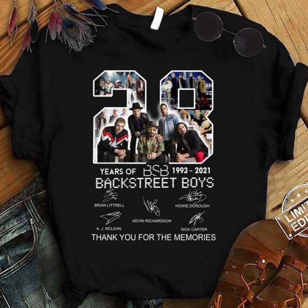 Official 28 years of BSB 1993-2021 Backstreet Boys shirt