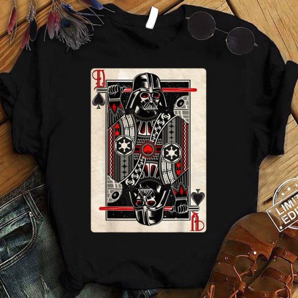 Hot Star Wars Darth Vader King Of Spades Graphic shirt