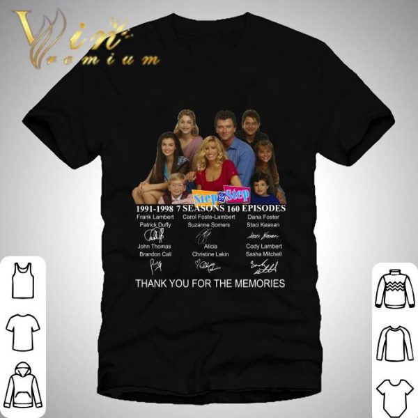 Step by Step 1991-1998 signatures thank you for the memories shirt