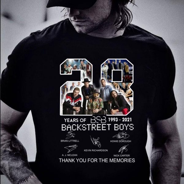 Official 28 years of BSB 1993-2021 Backstreet Boys shirt