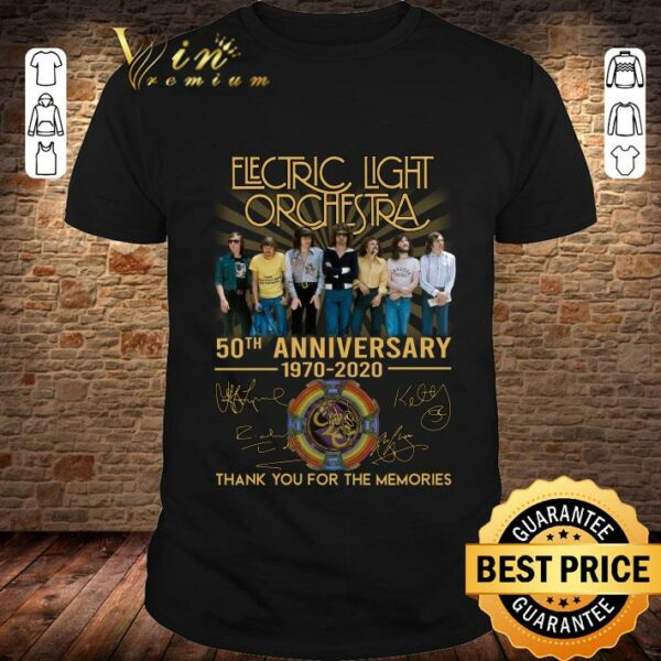 Official Electric Light Orchestra 50th Anniversary Thank You For The Memories Signature shirt