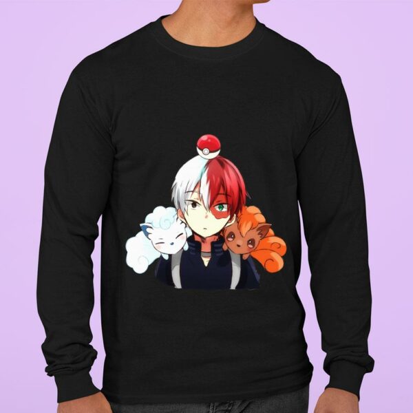 Hot Todoroki Shouto & Pokemon My hero academia Alolan Vulpix shirt