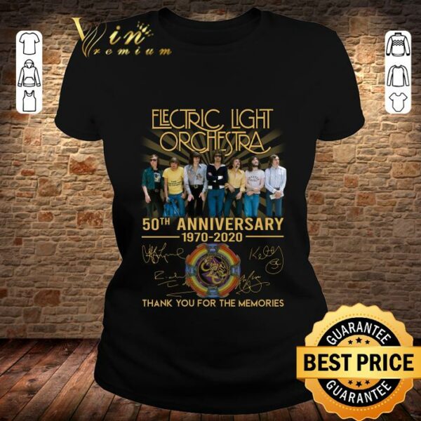 Official Electric Light Orchestra 50th Anniversary Thank You For The Memories Signature shirt