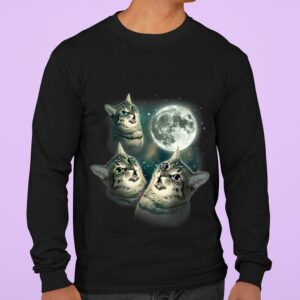 Premium Official Three Cats Moon shirt 2