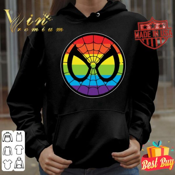 Best Official LGBT World Pride 2019 Rainbow Spider Man Mark shirt