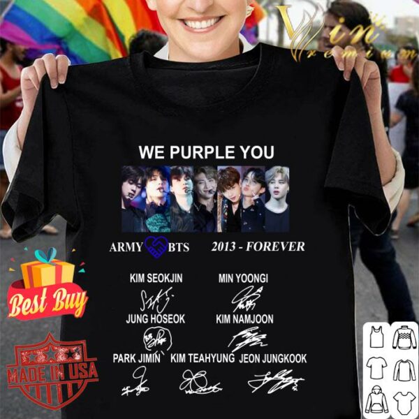 Official We Purpel You BTS shirt