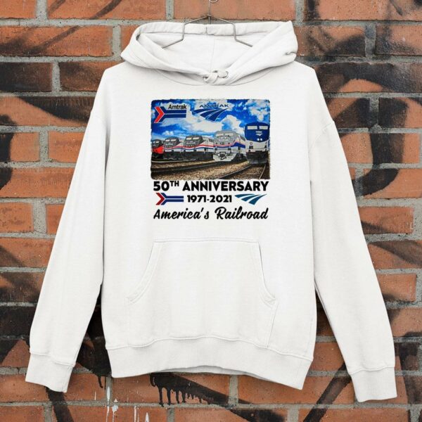 Original Amtrak 50th anniversary 1971-2021 America's Railroad shirt
