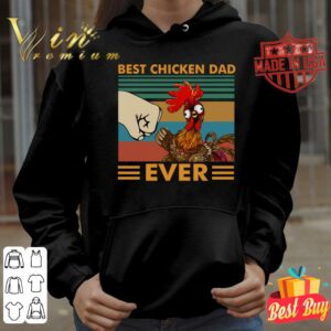 Official Best Chicken Dad Ever Vintage shirt 3