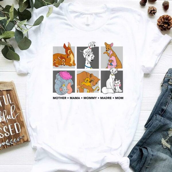Funny Disney Characters Neutral Mother's Day shirt