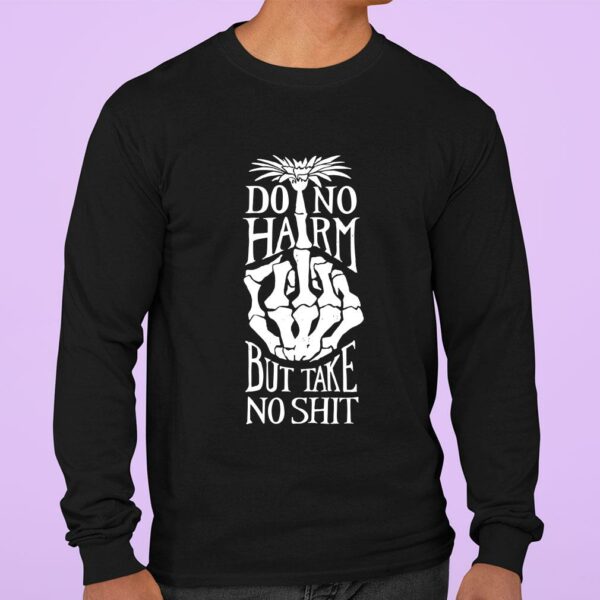 Funny Do No Harm But Take No Shit Middle Finger shirt