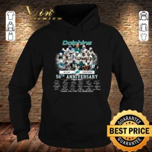 Original Miami Dolphins 56th anniversary 1965-2021 signatures thank you for the memories shirt 3