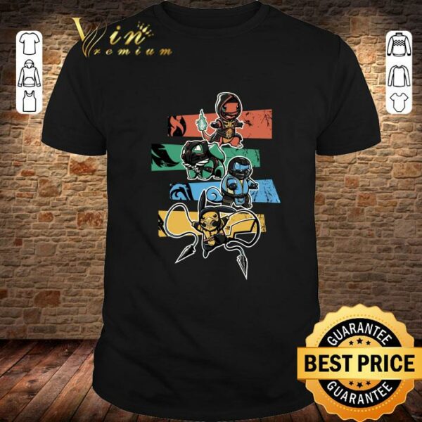 Hot Motal Kombat mashup Pokemon Pikachu Squirtle Bulbasaur Charmander shirt