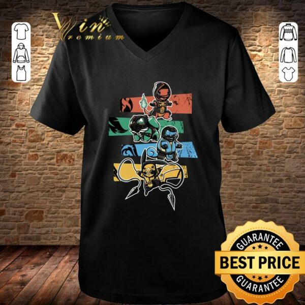 Hot Motal Kombat mashup Pokemon Pikachu Squirtle Bulbasaur Charmander shirt