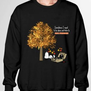 Original Official Snoopy Bruce Springsteen Sometimes I Need To Be Alone And Listen shirt 2
