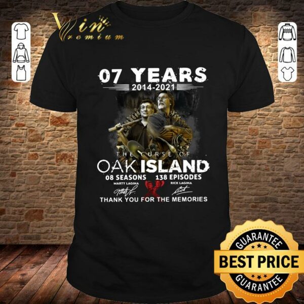 Funny Outlander 07th anniversary 2014-2021 5 seasons 67 episodes signatures shirt