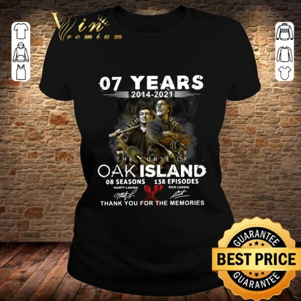 Funny Outlander 07th anniversary 2014-2021 5 seasons 67 episodes signatures shirt