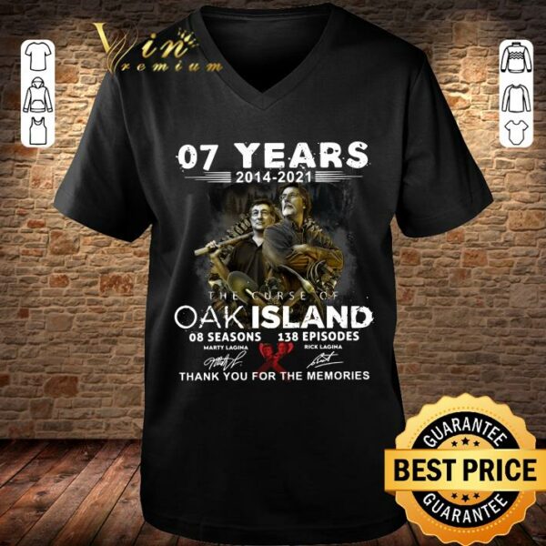 Funny Outlander 07th anniversary 2014-2021 5 seasons 67 episodes signatures shirt
