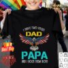 Hot World Best Welder Papa American Flag 4th Of July shirt