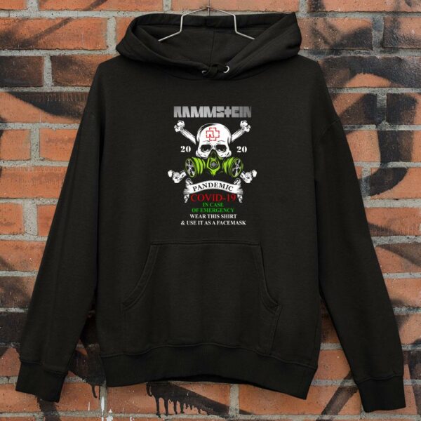 Hot Rammstein Skull 2020 Pandemic Covid-19 And In Case Of Emergency shirt