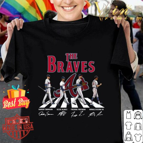 Hot The Braves Abbey Road Signatures shirt