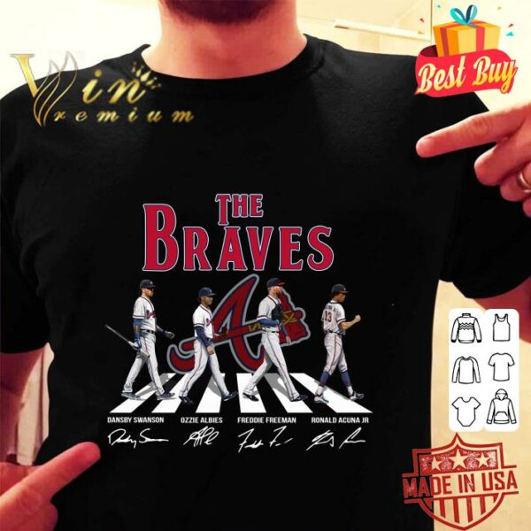 Hot The Braves Abbey Road Signatures shirt
