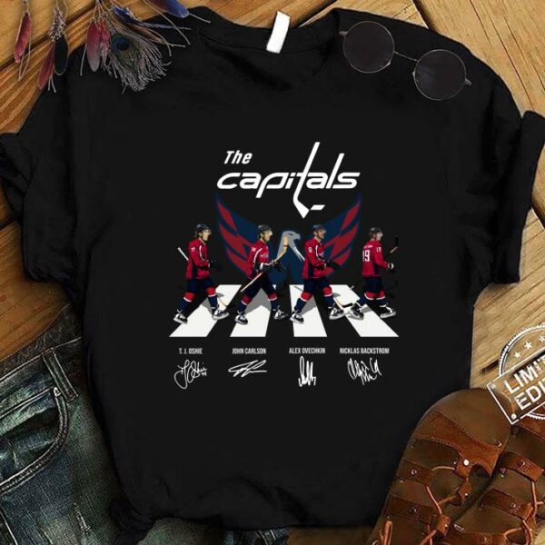 Awesome The Capitals Abbey Road signatures shirt