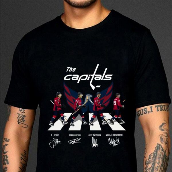 Awesome The Capitals Abbey Road signatures shirt