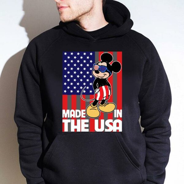 Awesome Mickey Mouse Made In The Usa American Flag shirt