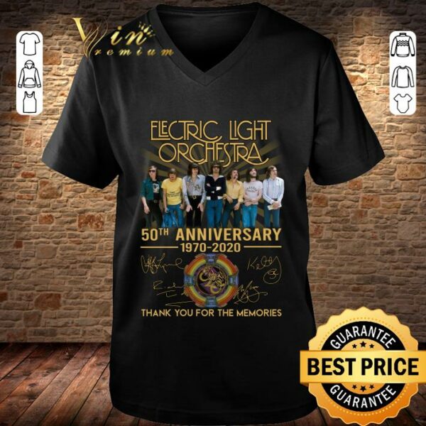 Official Electric Light Orchestra 50th Anniversary Thank You For The Memories Signature shirt