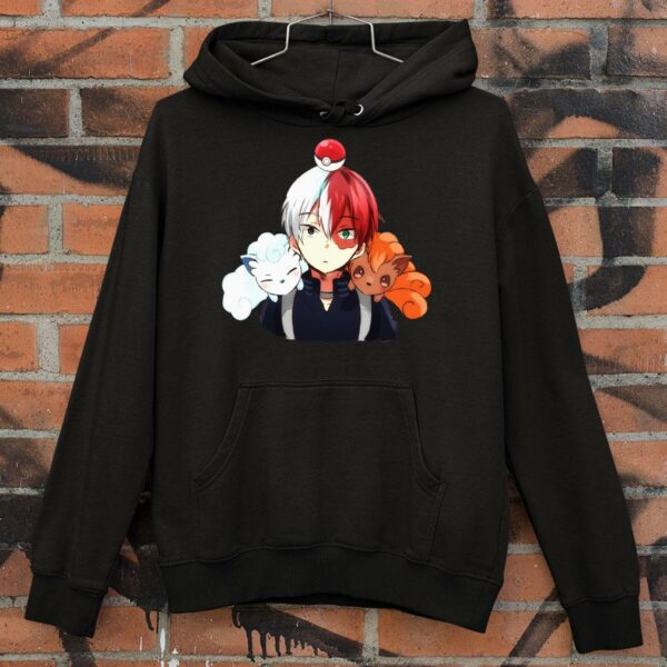 Hot Todoroki Shouto & Pokemon My hero academia Alolan Vulpix shirt