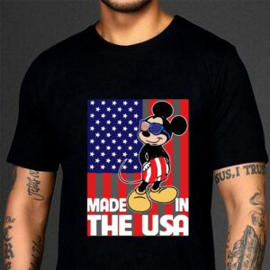 Awesome Mickey Mouse Made In The Usa American Flag shirt 2