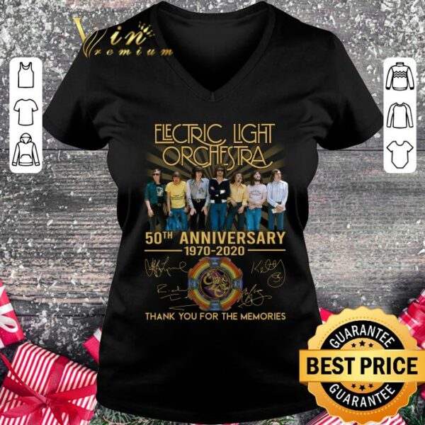 Official Electric Light Orchestra 50th Anniversary Thank You For The Memories Signature shirt