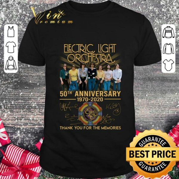 Official Electric Light Orchestra 50th Anniversary Thank You For The Memories Signature shirt