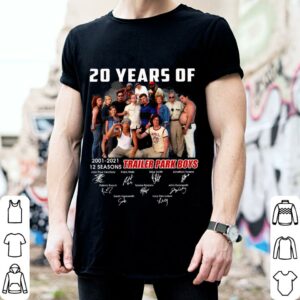Funny 20 years of Trailer Park Boys 2001-2021 12 seasons signatures shirt, Robb Wells, Mike Smith, John Paul Tremblay 1