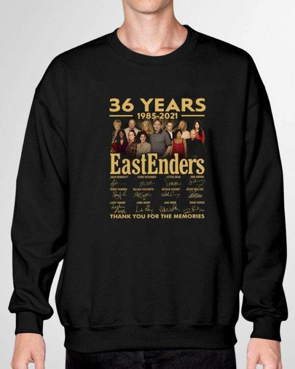 Awesome 36 Years 1985-2021 EastEnders Signatures Thank You For The Memories Shirt