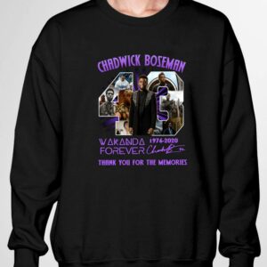 Premium 43 Years Of Chadwick Boseman Wakanda Forever 1976-2020 Signature Thank You For The Memories Shirt 2
