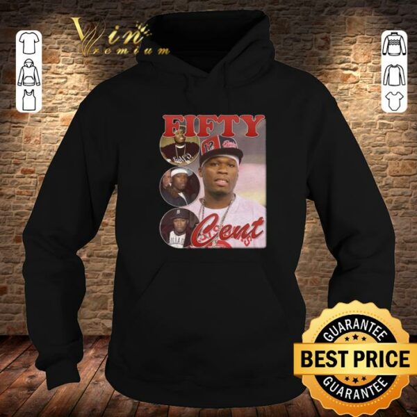 Awesome 50 Cent Fifty Cent Bootleg Rap Tee Black Vintage Style T-Shirt