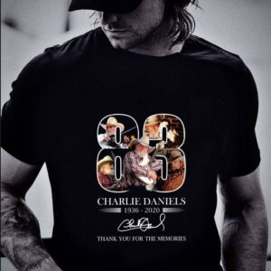 Best 83 Years Of Charlie Daniels 1936-2020 Signature Thank You For The Memories Shirt 1