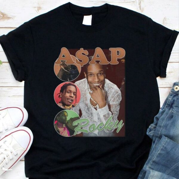 Best ASAP Rocky Hip Hop Bootleg Rapper Vintage Style Shirt