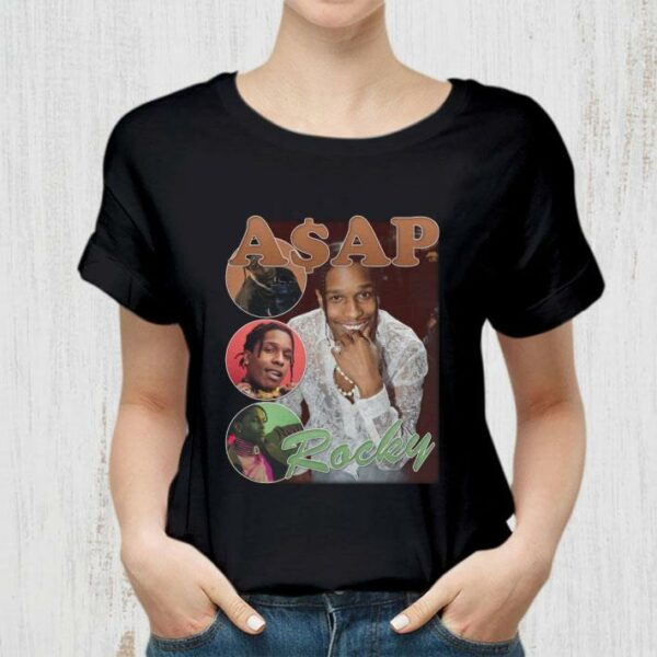 Best ASAP Rocky Hip Hop Bootleg Rapper Vintage Style Shirt