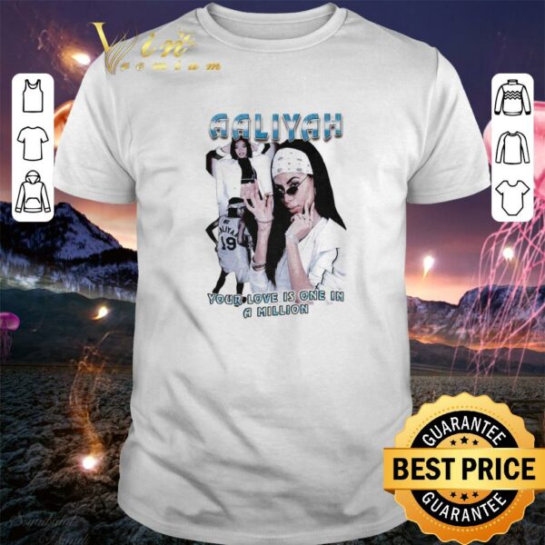 Funny Aaliyah 90's Vintage Rap Your Love Is One In A Million Shirt