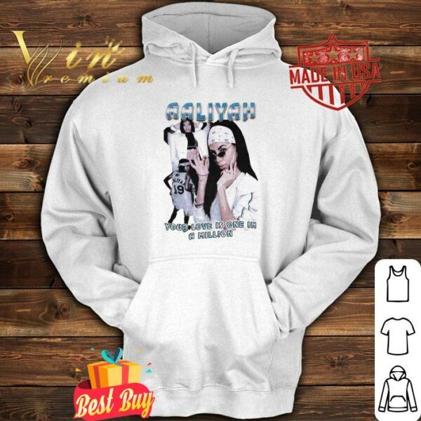 Funny Aaliyah 90's Vintage Rap Your Love Is One In A Million Shirt