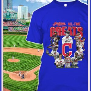 Funny Cleveland Indians All-Time Legends Best Players Signatures Shirt 1