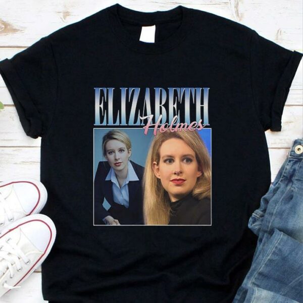 Elizabeth Holmes Theranos Founder 90s Retro Vintage Shirt