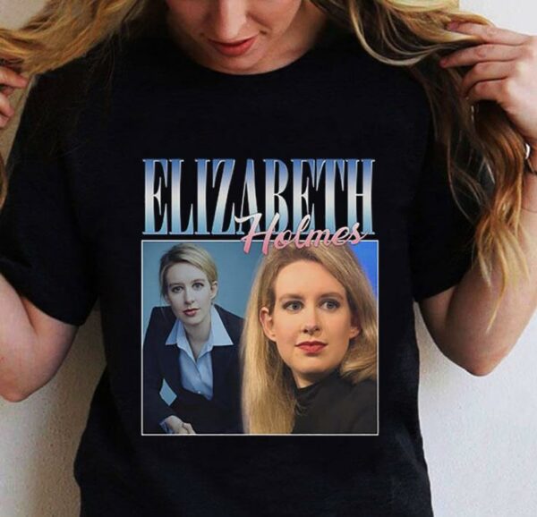 Elizabeth Holmes Theranos Founder 90s Retro Vintage Shirt