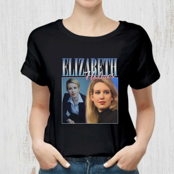 Official Elizabeth Holmes Theranos Founder 90s Retro Vintage Shirt